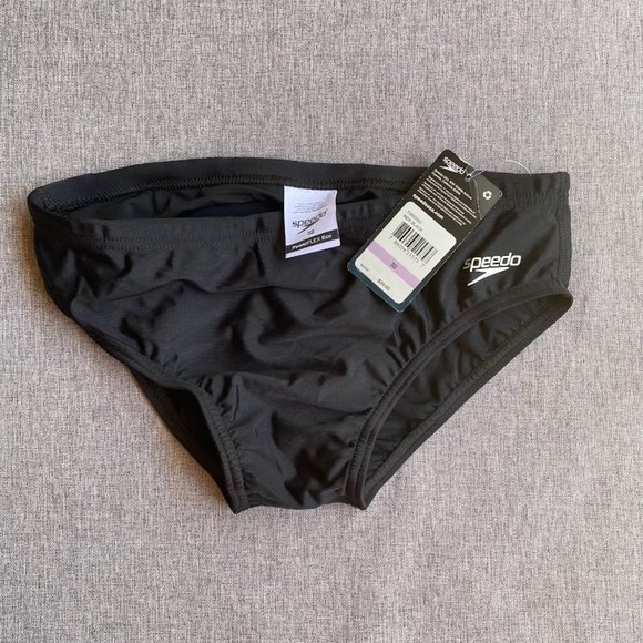 Speedo Men's Swimsuit Brief Powerflex Eco Solid Adult, Size 32 - Picture 3 of 5